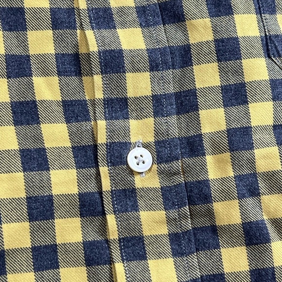 Lorenzini Made in Italy Size Large Green Gingham Cotton Twill Designer Shirt C21 - Picture 10 of 13